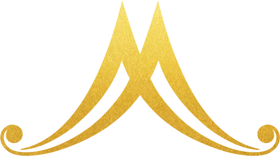 Símbolo oficial dourado das montanhas da Montelieve Pousada
